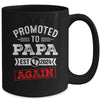 Promoted To Papa Again 2024 Pregnancy Announcement Mug | teecentury