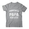 Promoted To Papa Est 2024 Fathers Day First Time New Papa Shirt & Hoodie | teecentury