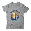 Promoted To Papa Est 2024 First Time Fathers Day Vintage Shirt & Hoodie | teecentury