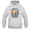 Promoted To Papa Est 2024 First Time Fathers Day Vintage Shirt & Hoodie | teecentury