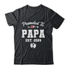 Promoted To Papa Est 2024 Funny First Time Fathers Day Shirt & Hoodie | teecentury