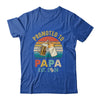 Promoted To Papa Est 2024 Vintage New Papa Fathers Day Shirt & Hoodie | teecentury