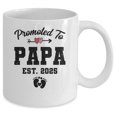 Promoted To Papa Est 2025 First Time Fathers Day Mug | teecentury