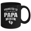 Promoted To Papa Est 2026 Fathers Day First Time New Papa Mug | teecentury