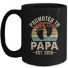 Promoted To Papa Est 2026 Fathers Day Vintage Mug | teecentury