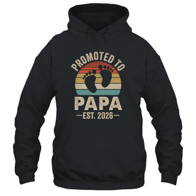 Promoted To Papa Est 2026 Fathers Day Vintage Shirt & Hoodie | teecentury