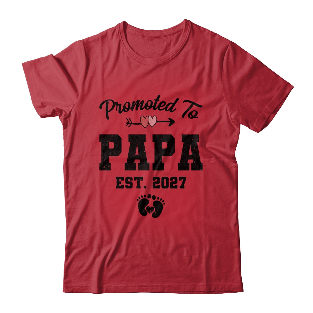 Promoted To Papa Est 2027 First Time Fathers Day Shirt & Hoodie | teecentury