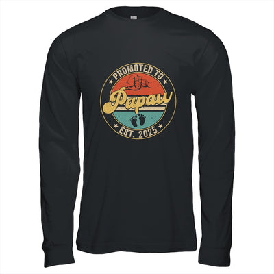 Promoted To Papaw 2025 Pregnancy New First Papaw Retro Shirt & Hoodie | teecentury
