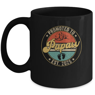 Promoted To Papaw 2025 Pregnancy New First Papaw Retro Mug | teecentury