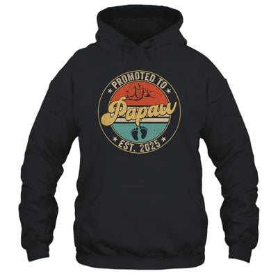 Promoted To Papaw 2025 Pregnancy New First Papaw Retro Shirt & Hoodie | teecentury
