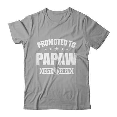 Promoted To Papaw Est 2024 Fathers Day First Time New Papaw Shirt & Hoodie | teecentury