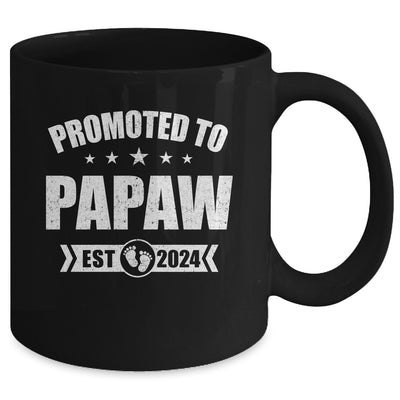 Promoted To Papaw Est 2024 Fathers Day First Time New Papaw Mug | teecentury
