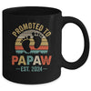 Promoted To Papaw Est 2024 Fathers Day Vintage Mug | teecentury