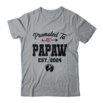 Promoted To Papaw Est 2024 First Time Fathers Day Shirt & Hoodie | teecentury