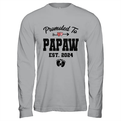 Promoted To Papaw Est 2024 First Time Fathers Day Shirt & Hoodie | teecentury