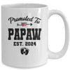 Promoted To Papaw Est 2024 First Time Fathers Day Mug | teecentury