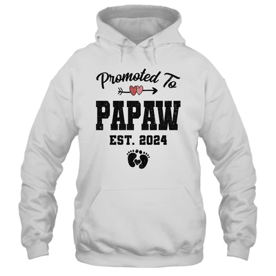 Promoted To Papaw Est 2024 First Time Fathers Day Shirt & Hoodie | teecentury