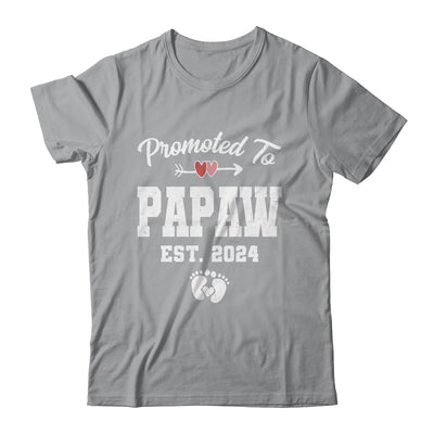 Promoted To Papaw Est 2024 Funny First Time Fathers Day Shirt & Hoodie | teecentury