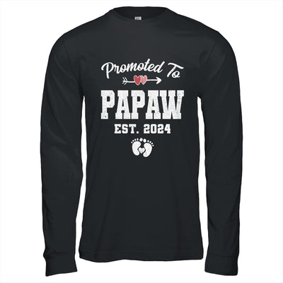 Promoted To Papaw Est 2024 Funny First Time Fathers Day Shirt & Hoodie | teecentury