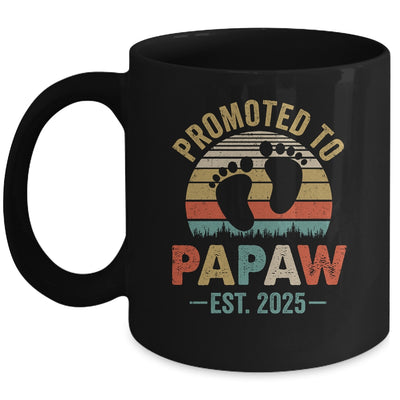 Promoted To Papaw Est 2025 Fathers Day Vintage Mug | teecentury