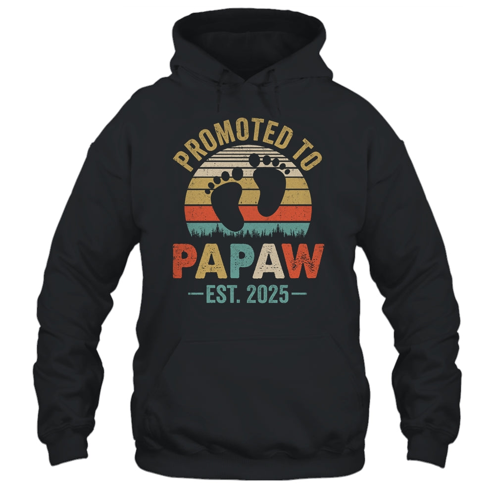 Promoted To Papaw Est 2025 Fathers Day Vintage Shirt & Hoodie | teecentury