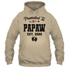 Promoted To Papaw Est 2025 First Time Fathers Day Shirt & Hoodie | teecentury