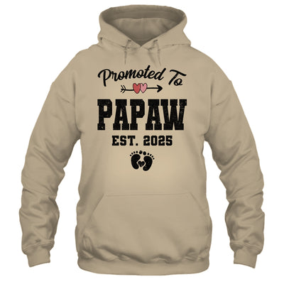 Promoted To Papaw Est 2025 First Time Fathers Day Shirt & Hoodie | teecentury