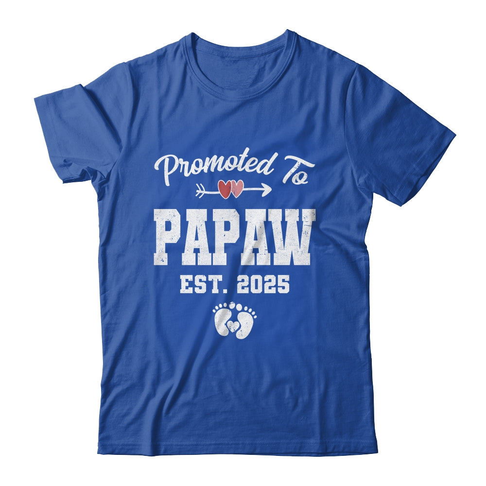 Promoted To Papaw Est 2025 Funny First Time Fathers Day Shirt & Hoodie | teecentury