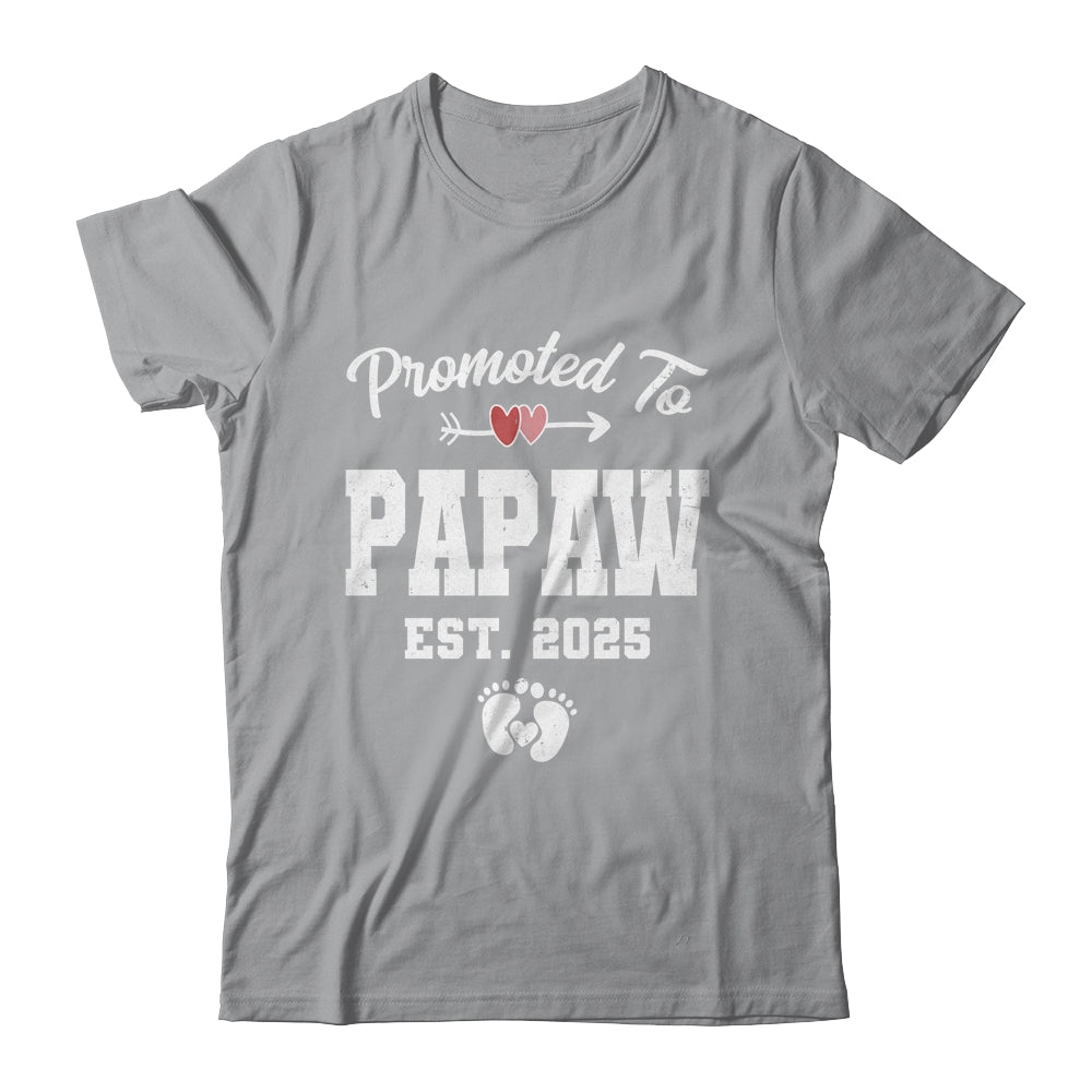 Promoted To Papaw Est 2025 Funny First Time Fathers Day Shirt & Hoodie | teecentury