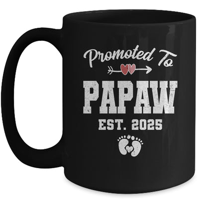 Promoted To Papaw Est 2025 Funny First Time Fathers Day Mug | teecentury