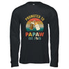 Promoted To Papaw Est 2025 Vintage New Papaw Fathers Day Shirt & Hoodie | teecentury