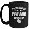 Promoted To Papaw Est 2026 Fathers Day First Time New Papaw Mug | teecentury