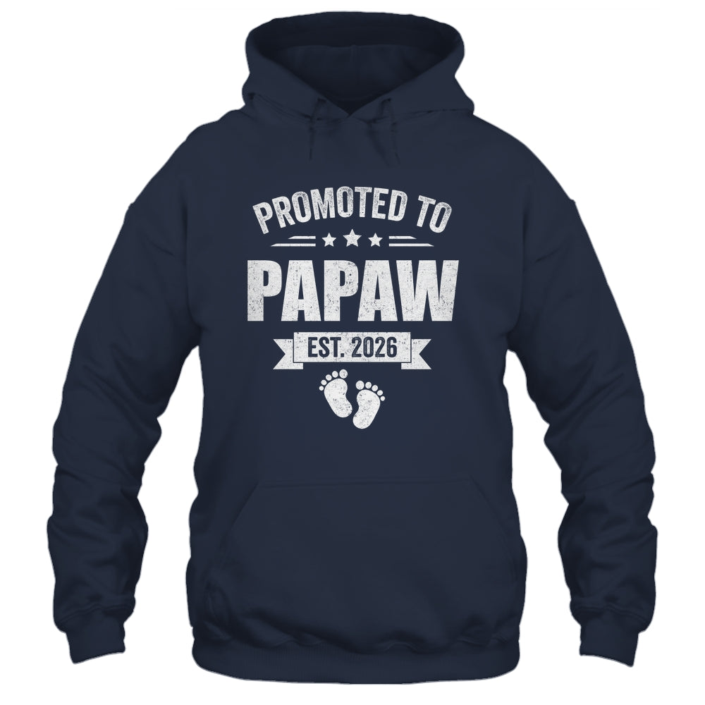 Promoted To Papaw Est 2026 Fathers Day First Time New Papaw Shirt & Hoodie | teecentury