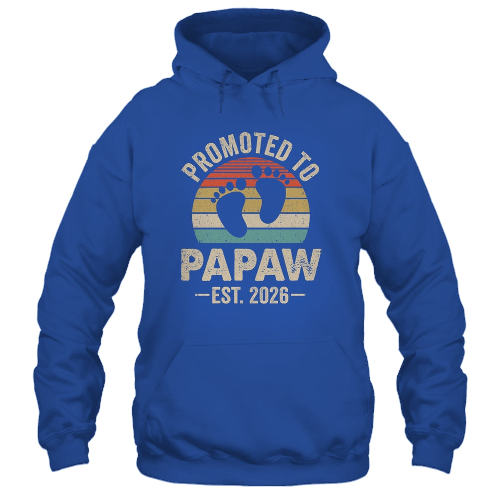 Promoted To Papaw Est 2026 Fathers Day Vintage Shirt & Hoodie | teecentury