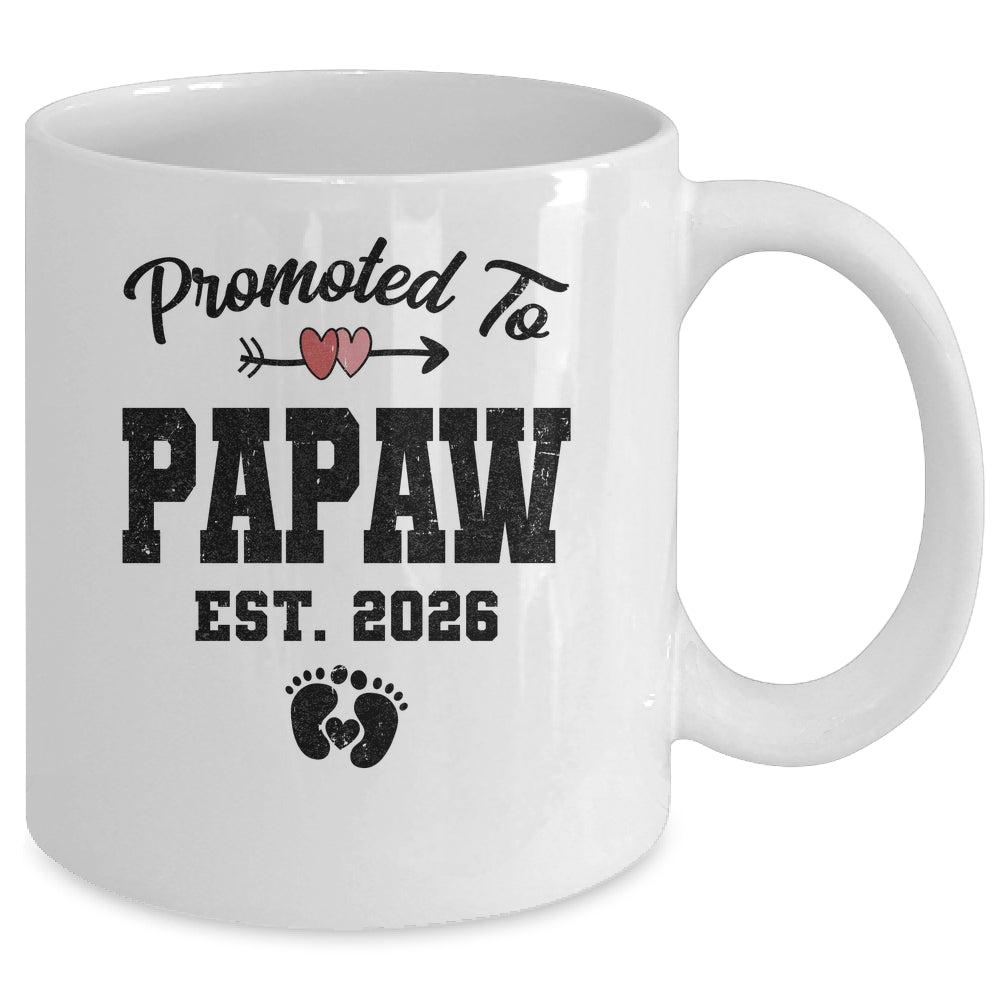 Promoted To Papaw Est 2026 First Time Fathers Day Mug | teecentury
