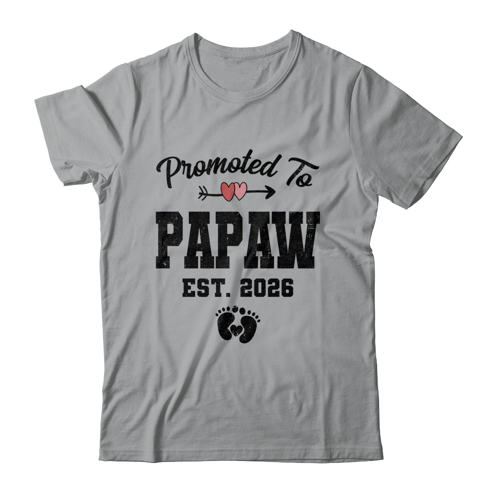 Promoted To Papaw Est 2026 First Time Fathers Day Shirt & Hoodie | teecentury
