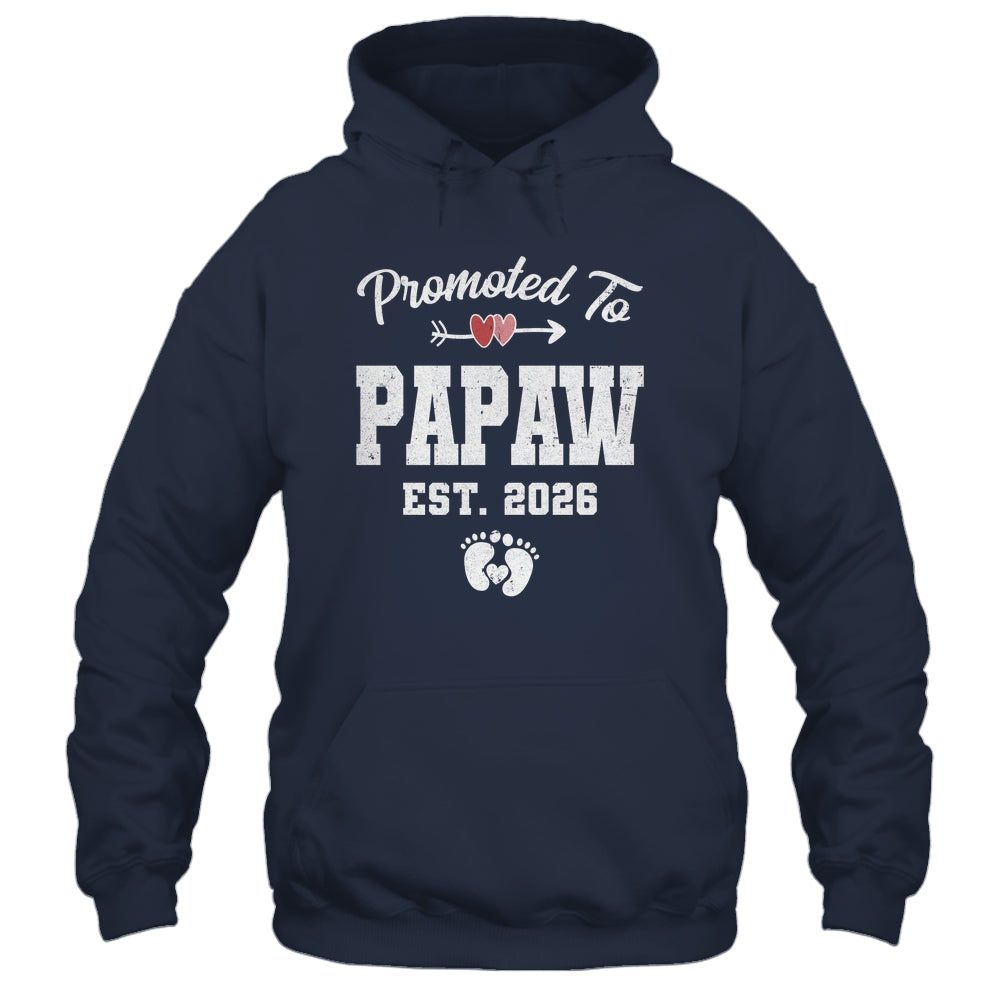Promoted To Papaw Est 2026 Funny First Time Fathers Day Shirt & Hoodie | teecentury