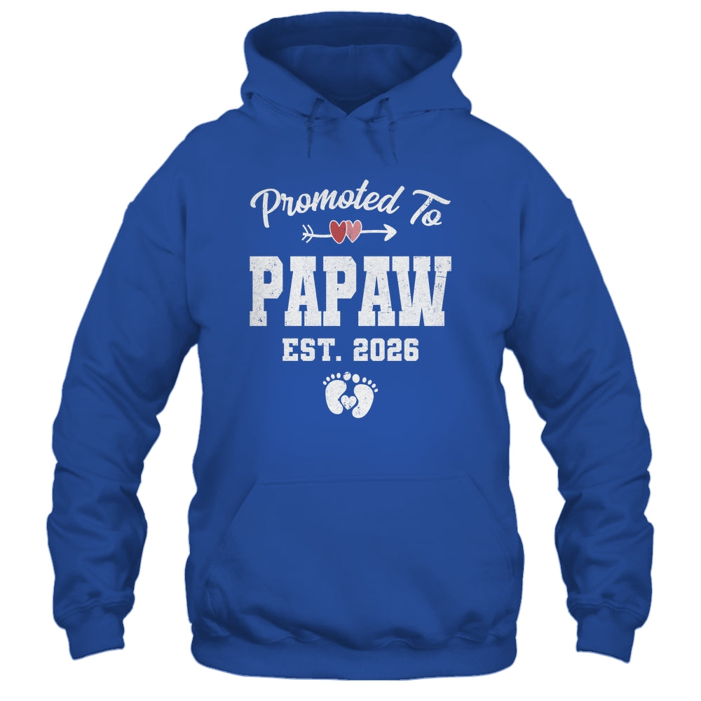 Promoted To Papaw Est 2026 Funny First Time Fathers Day Shirt & Hoodie | teecentury