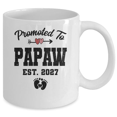 Promoted To Papaw Est 2027 First Time Fathers Day Mug | teecentury