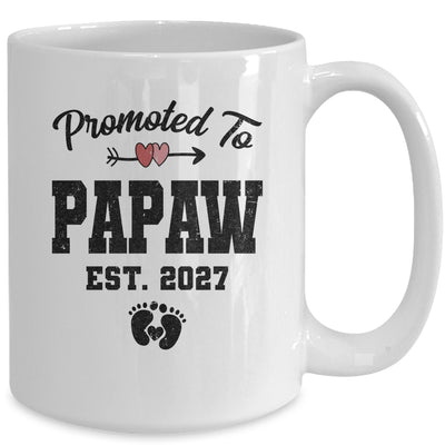 Promoted To Papaw Est 2027 First Time Fathers Day Mug | teecentury