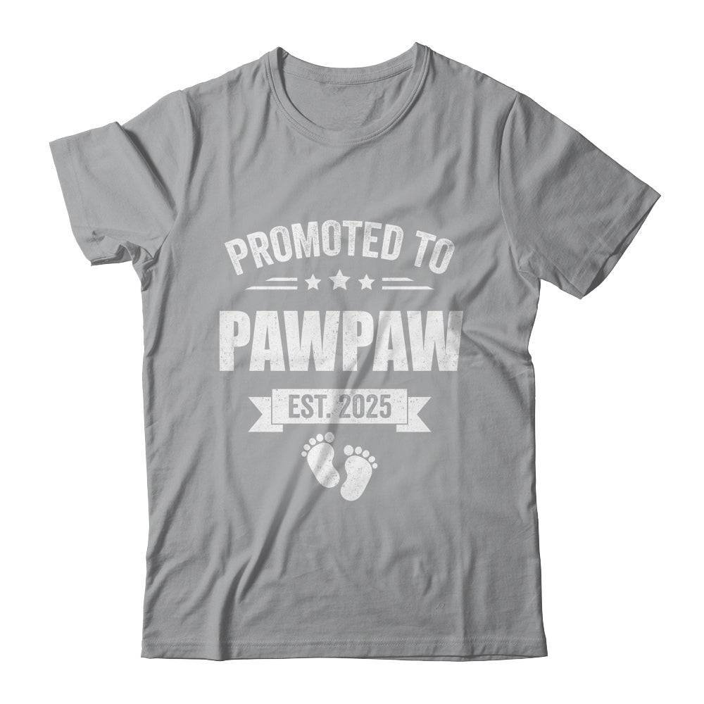Promoted To Pawpaw Est 2025 Fathers Day First Time New Shirt & Hoodie | teecentury