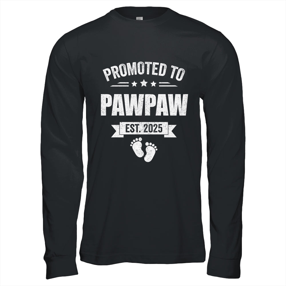 Promoted To Pawpaw Est 2025 Fathers Day First Time New Shirt & Hoodie | teecentury