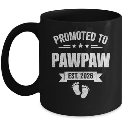 Promoted To Pawpaw Est 2026 Fathers Day First Time New Mug | teecentury