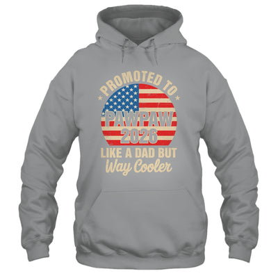 Promoted To Pawpaw Est 2026 Soon To Be New Grandad US Flag Shirt & Hoodie | teecentury
