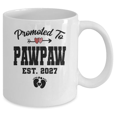 Promoted To Pawpaw Est 2027 First Time Fathers Day Mug | teecentury