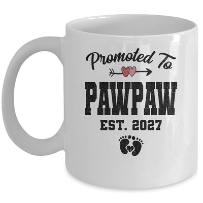 Promoted To Pawpaw Est 2027 First Time Fathers Day Mug | teecentury