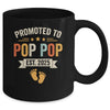 Promoted To Pop Pop 2025 Retro Soon To Be Pop Pop Est 2025 Mug | teecentury