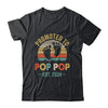 Promoted To Pop Pop Est 2024 Fathers Day Vintage Shirt & Tank Top | teecentury