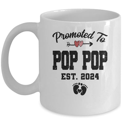 Promoted To Pop Pop Est 2024 First Time Fathers Day Mug | teecentury