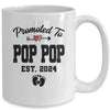 Promoted To Pop Pop Est 2024 First Time Fathers Day Mug | teecentury
